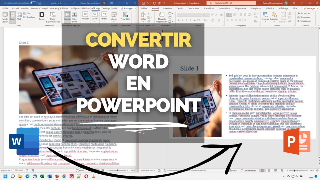 Convertir un Fichier Word en PowerPoint depuis son PC [TUTORIEL]