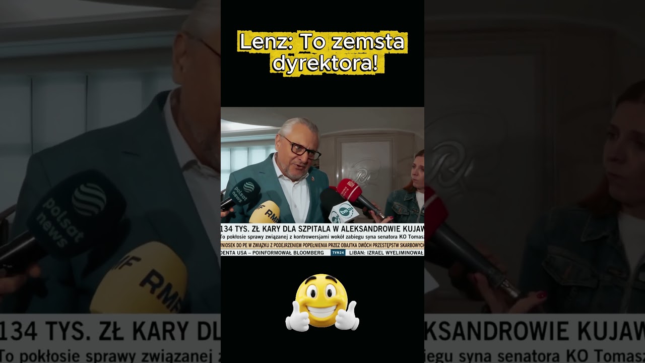 Lenz: To zemsta dyrektora! #viralvideo  #informacje #polskapolityka