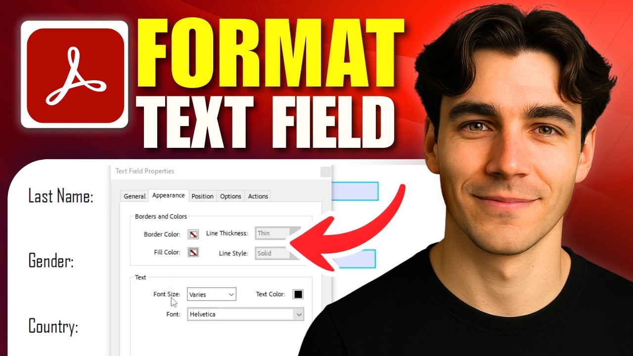 How to Format a Text Field Box in a PDF Form in Adobe Acrobat Pro (Tutorial 2026)