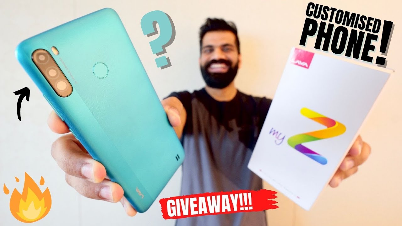 Lava MyZ Unboxing & First Look - My Own Customized Smartphone - GIVEAWAY 🔥🔥🔥