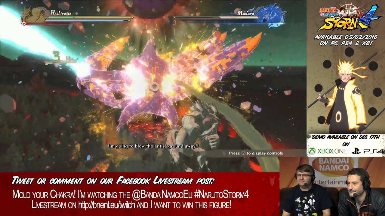 Naruto Shippuden: Ultimate Ninja Storm 4 - PS4/XB1/PC - Dec. 10th Livestream
