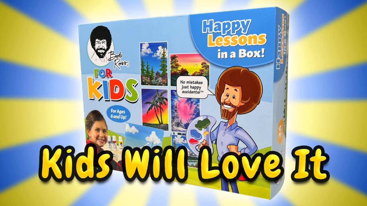 Best Acrylic Paint Set For Kids! Bob Ross For Kids Paint Set Review!