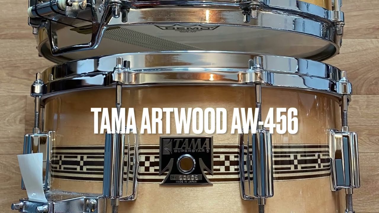 Tama Artwood AW-456 snare - vintage vs 2024 reissue