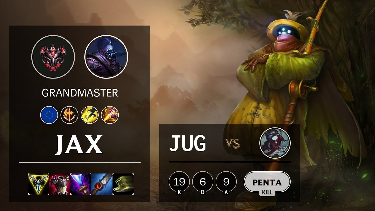 Jax Jungle vs Kayn - EUNE Grandmaster Patch 10.5