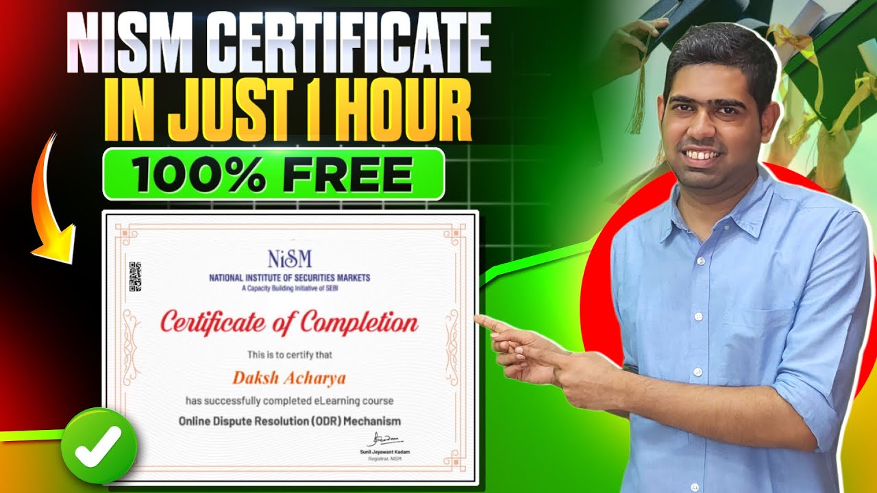 Free NISM Certification Course |1 Hour SEBI Certificate course |Complete details