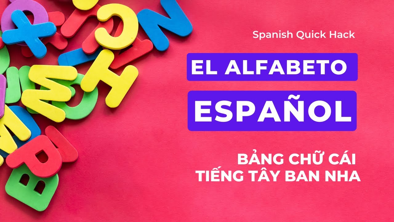 Hướng dẫn chi tiết BẢNG CHỮ CÁI tiếng TÂY BAN NHA 