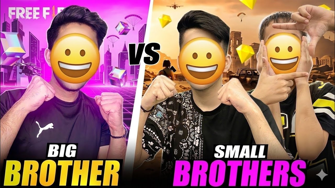 1 vs 2 Brothers Fight 😱 Last Tak Dekho | Free Fire