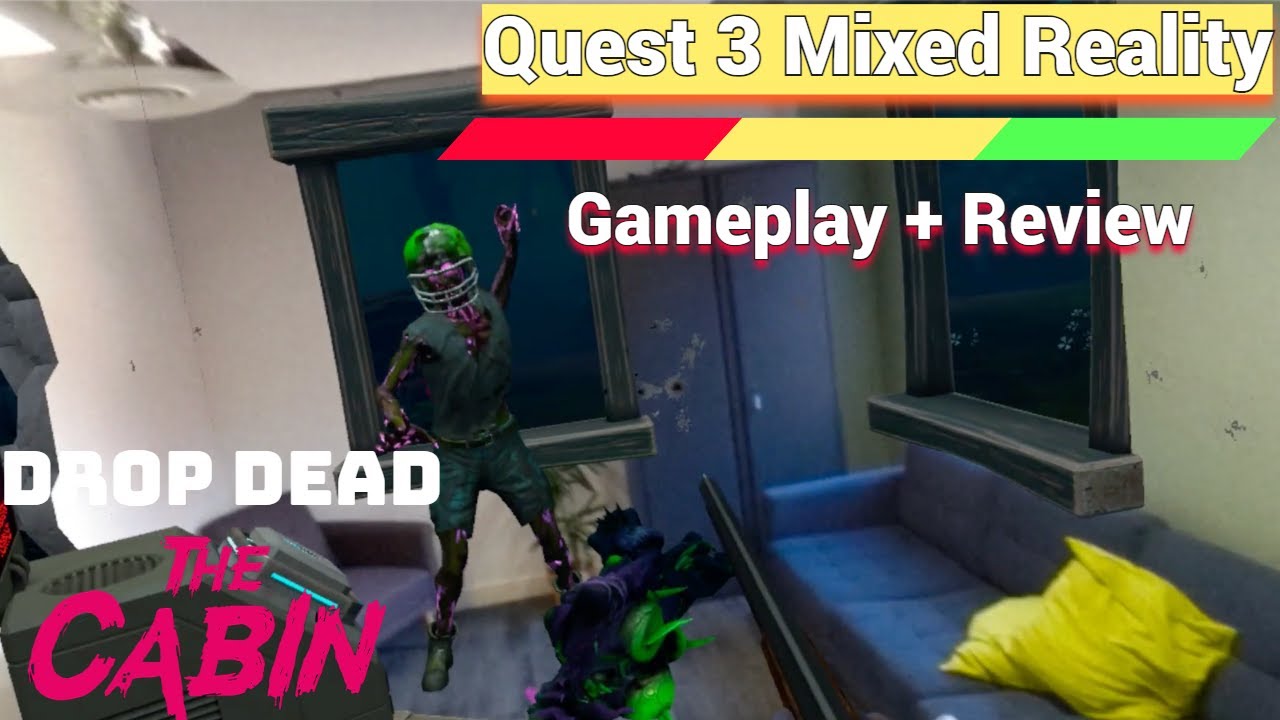 Oculus Meta Quest 2/3 Drop Dead The Cabin Home Invasion Смешанная реальность Геймплей + Обзор
