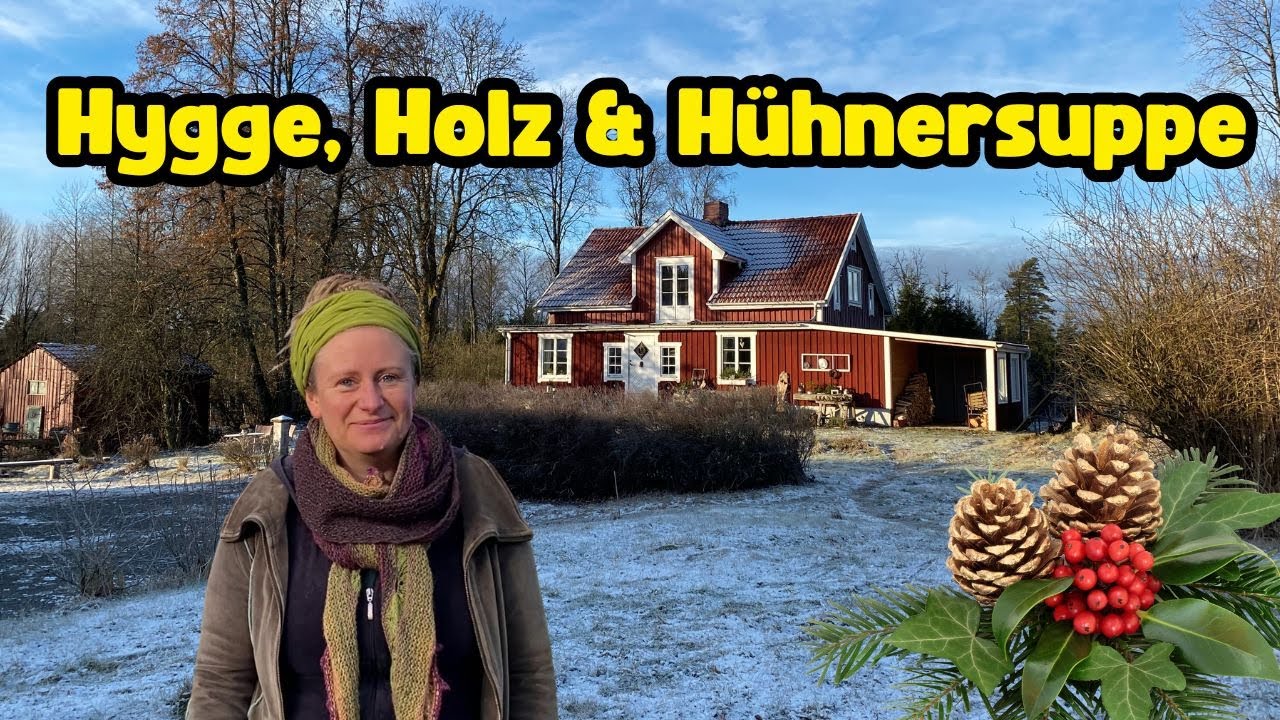 Das rote Haus im Wald - Stille Wintertage & Weihnachts-Roomtour