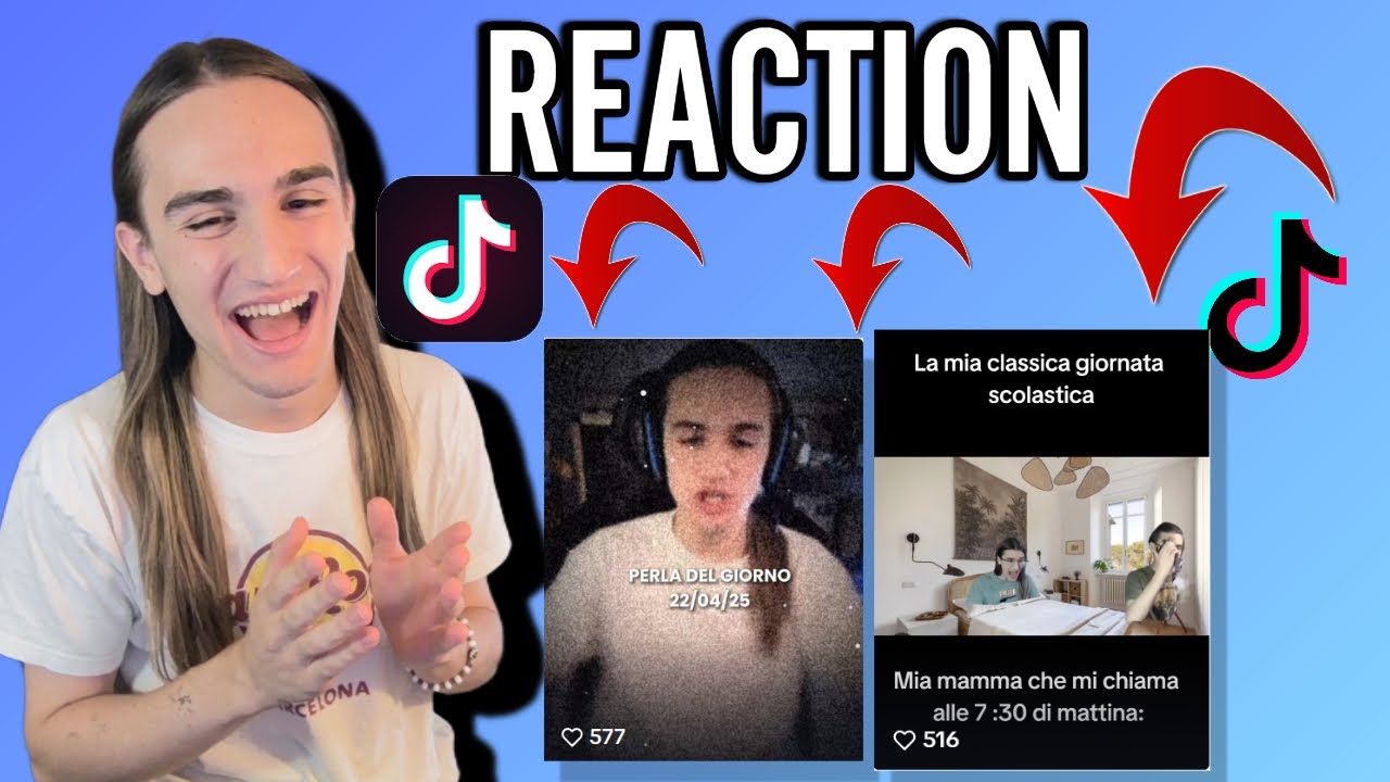 REAGISCO AI VOSTRI MEME DI TIK TOK