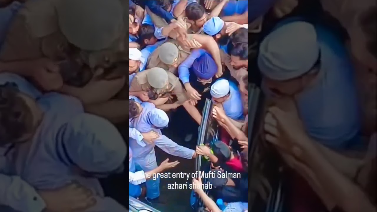 Mufti salman azhari entry bareeli Sharif