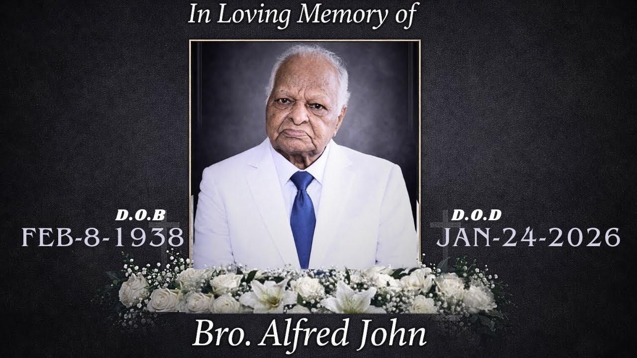 BRO ALFRED JOHN'S FUNERAL SERVICE || 25-01-2026 || BY BRO ANDREWS (siddipet)