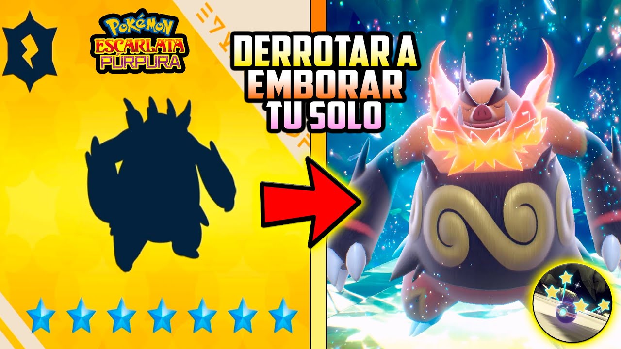 ✅Asi se DERROTA a EMBOAR RAID 7 ✅TU SOLO ✅ESTRATEGIA + BUILD ✅Pokemon Escarlata y Purpura