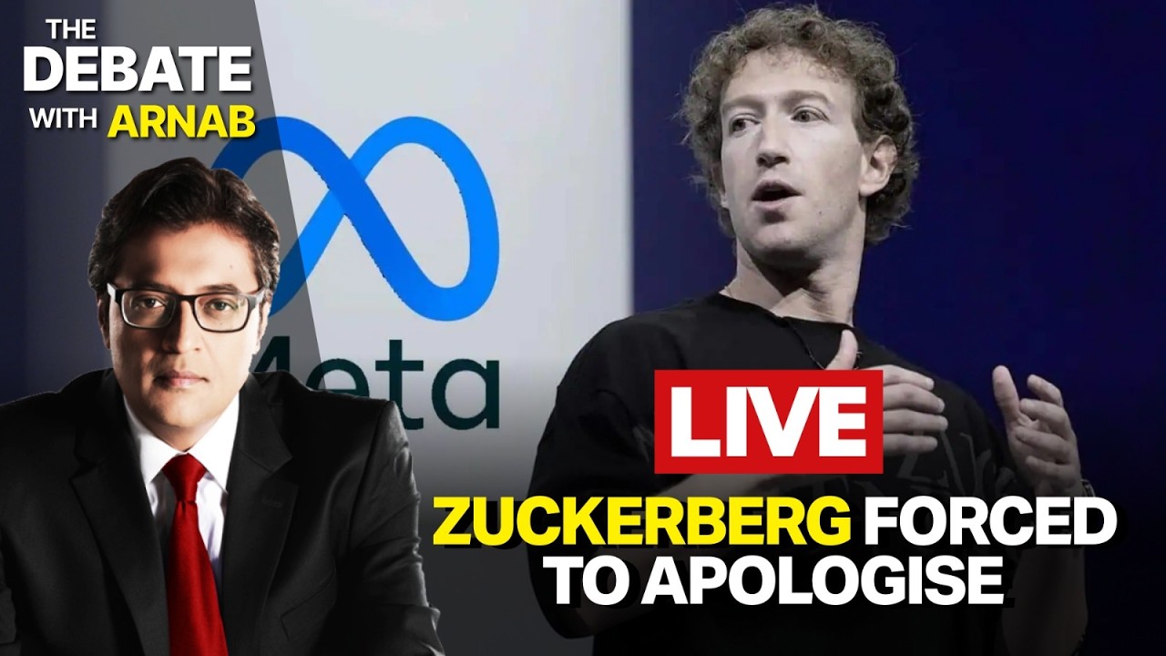 Debate With Arnab LIVE: Zuckerberg Apologizes To Indian Gov. For CSAM Content