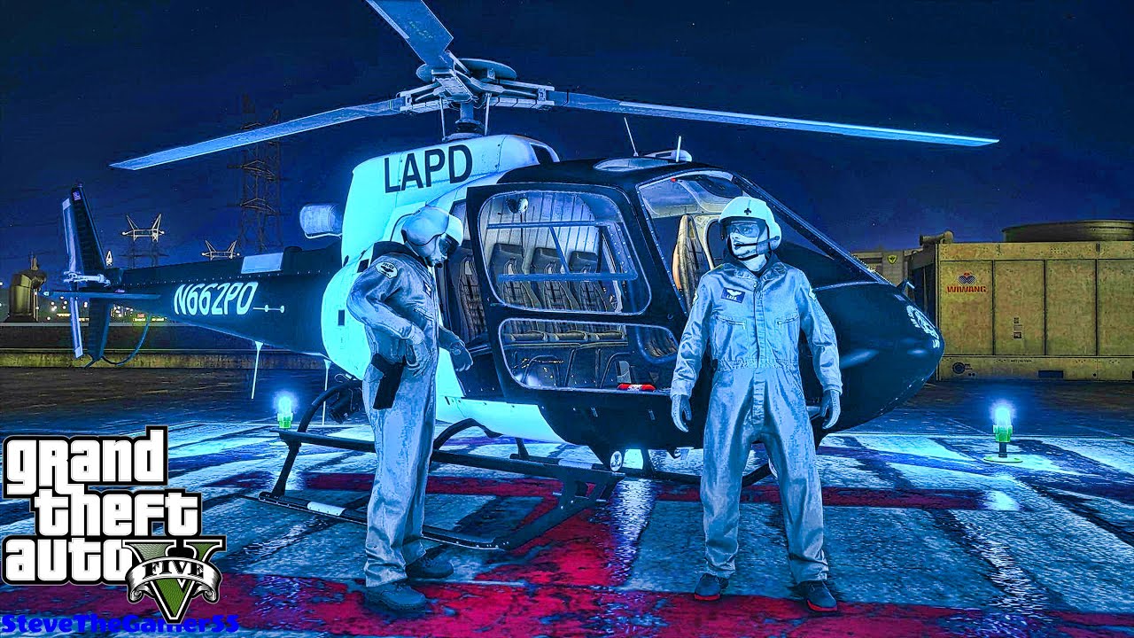 Playing GTA 5 As A POLICE OFFICER City Air One Patrol| LAPD|| GTA 5 Lspdfr Mod| 4K