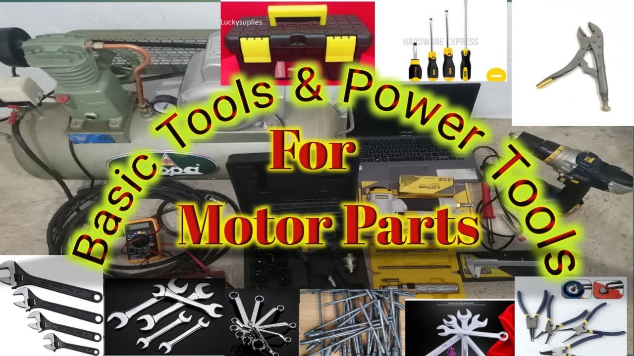 MotorParts: Basic Tools and Power Tools para sa motor parts business. Mga basic tools. NogzTv.