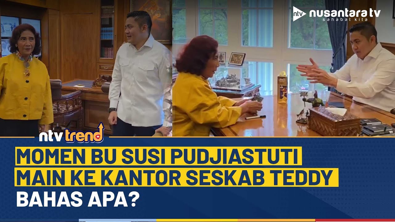 Momen Akrab Bu Susi Pudjiastuti dan Seskab Teddy Curi Perhatian, Bahas Apa Saja? | NTV