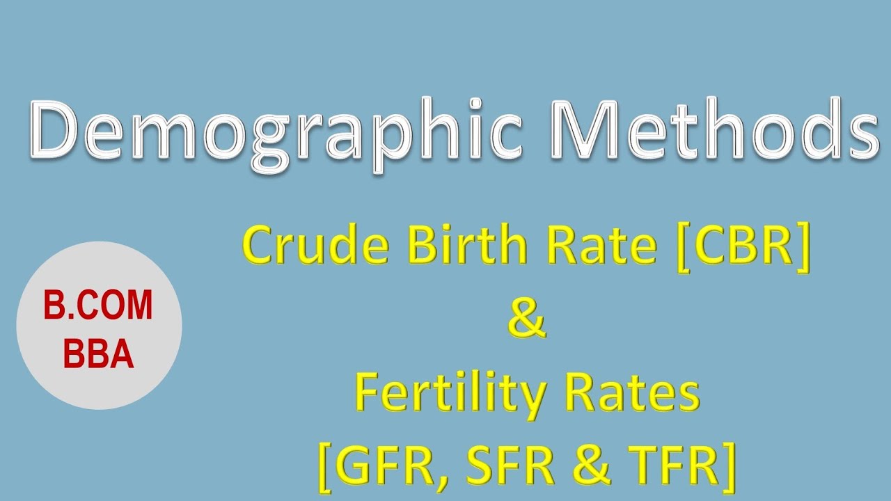 Crude Birth Rate | General Fertility Rate | Specific Fertility Rate | Total Fertility Rate