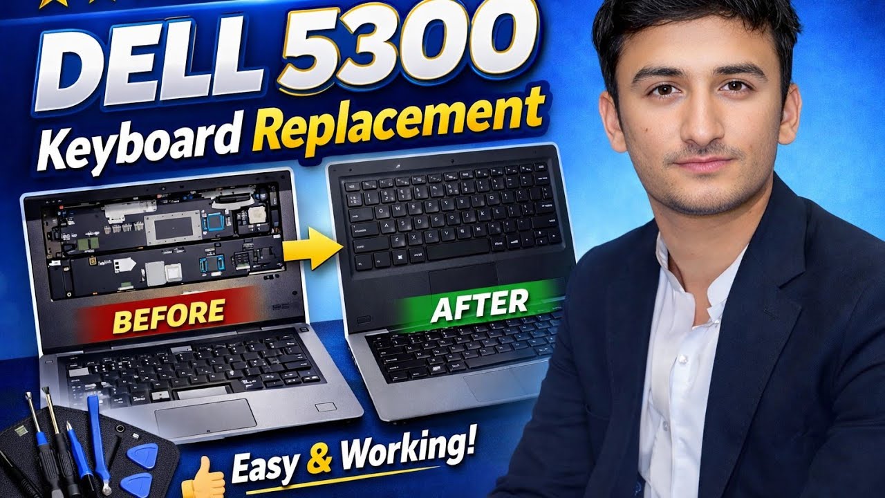 How to replace keyboard Dell latitude 5300