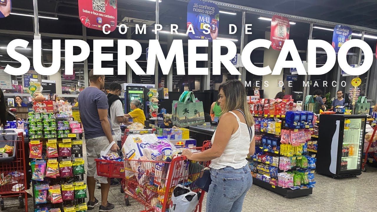 Compras do mês!Quanto eu gastei no supermercado?💵 