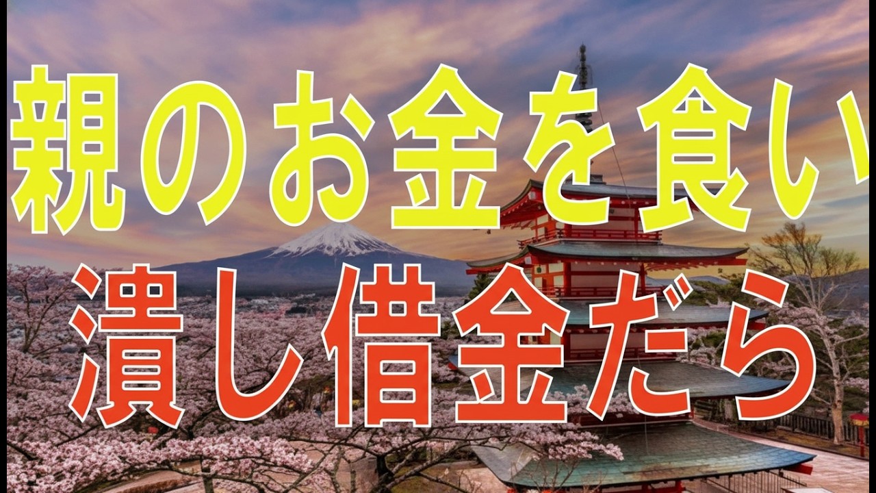 【テレフォン人生相談】 親のお金を食い潰し借金だらけの長男!心底心配する父親!