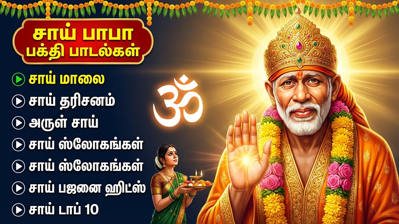Thursday Special Sai Baba Devotional Songs | Popular Sri Shiridi Sai Baba Tamil Bakthi Padalgal