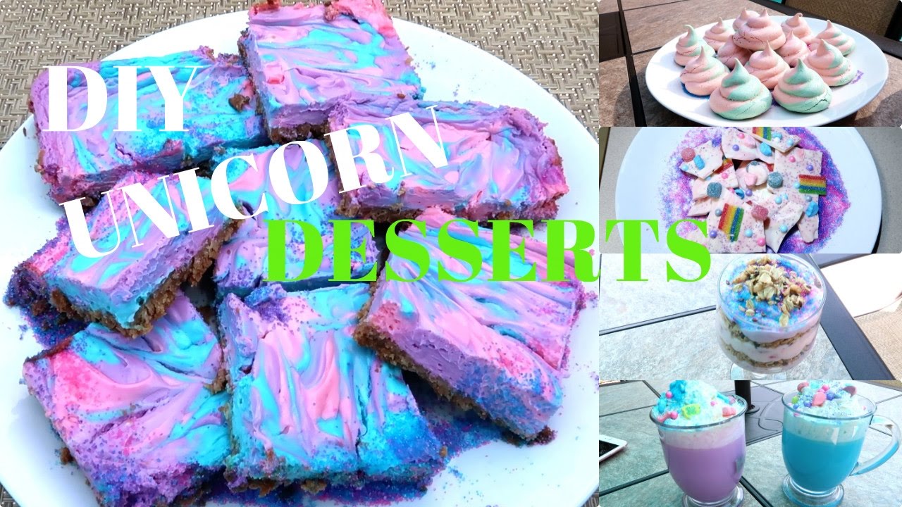 DIY UNICORN DESSERTS!