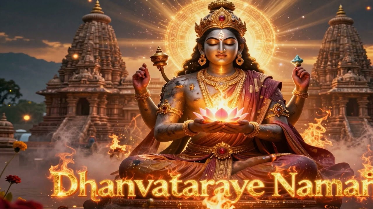 Dhanvaṃtaraye Namaḥ ✨ Universal Divine Prosperity at Khajuraho
