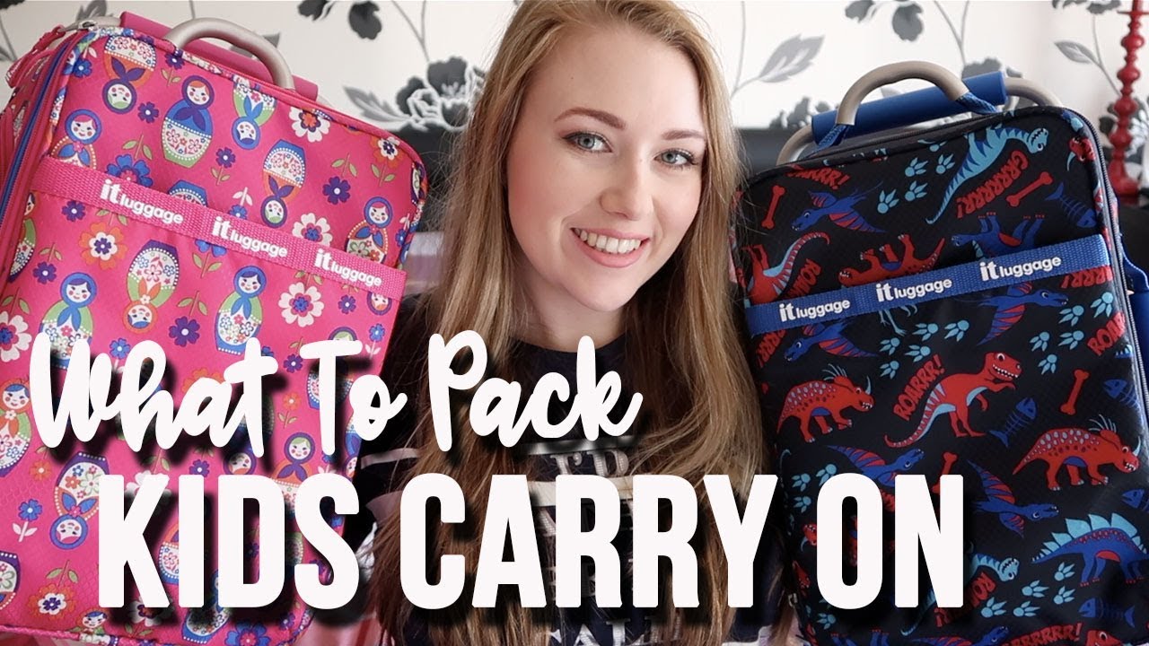 WHATS IN MY KIDS CARRY ON HAND LUGGAGE - 4 HOUR FLIGHT KIDS SNACKS AND ACTIVITIES - LOTTE ROACH