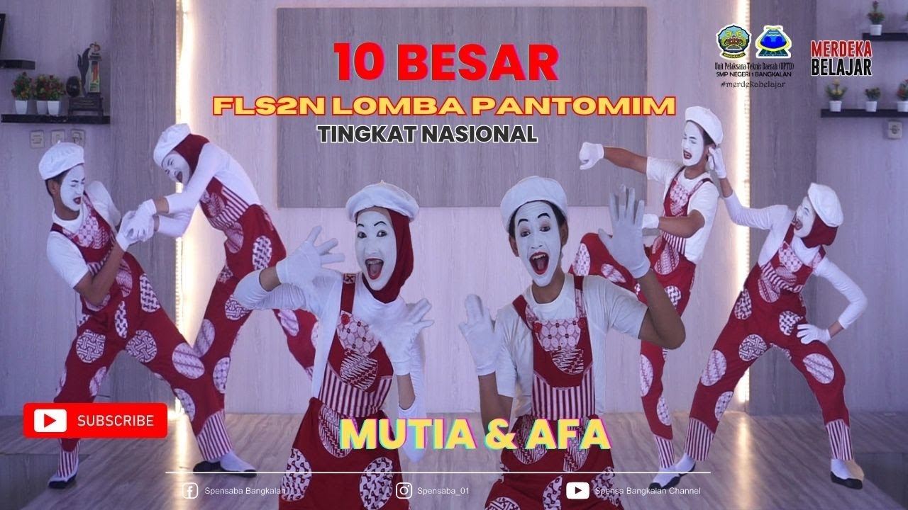 10 Besar Nasional FLS2N Lomba Pantomim  II  UPTD SMP Negeri 1 Bangkalan