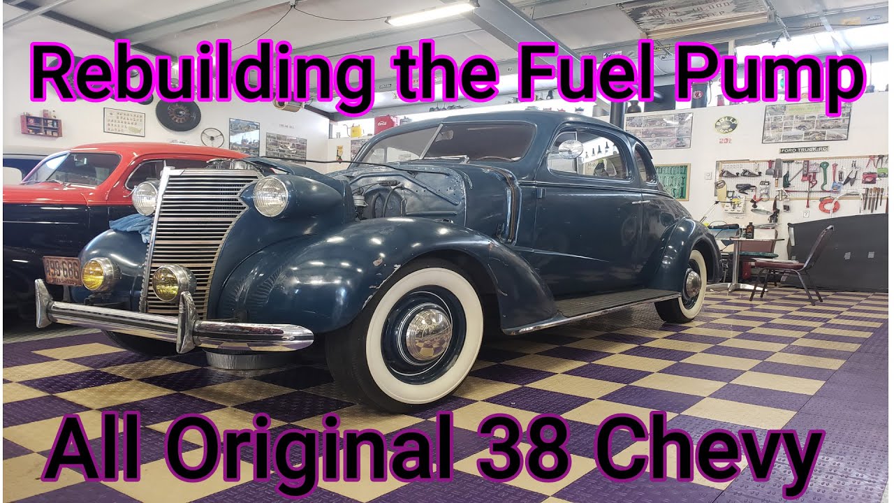 New Car!  All Original 1938 Chevy Master Deluxe.  Rebuilding The Fuel Pump.