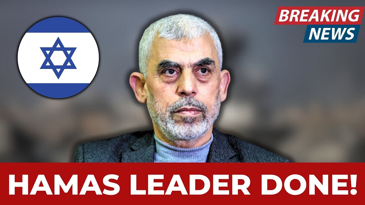 HAMAS LEADER FINISHED : IDF Captures Leader Yahya Sinwar in Tunnel