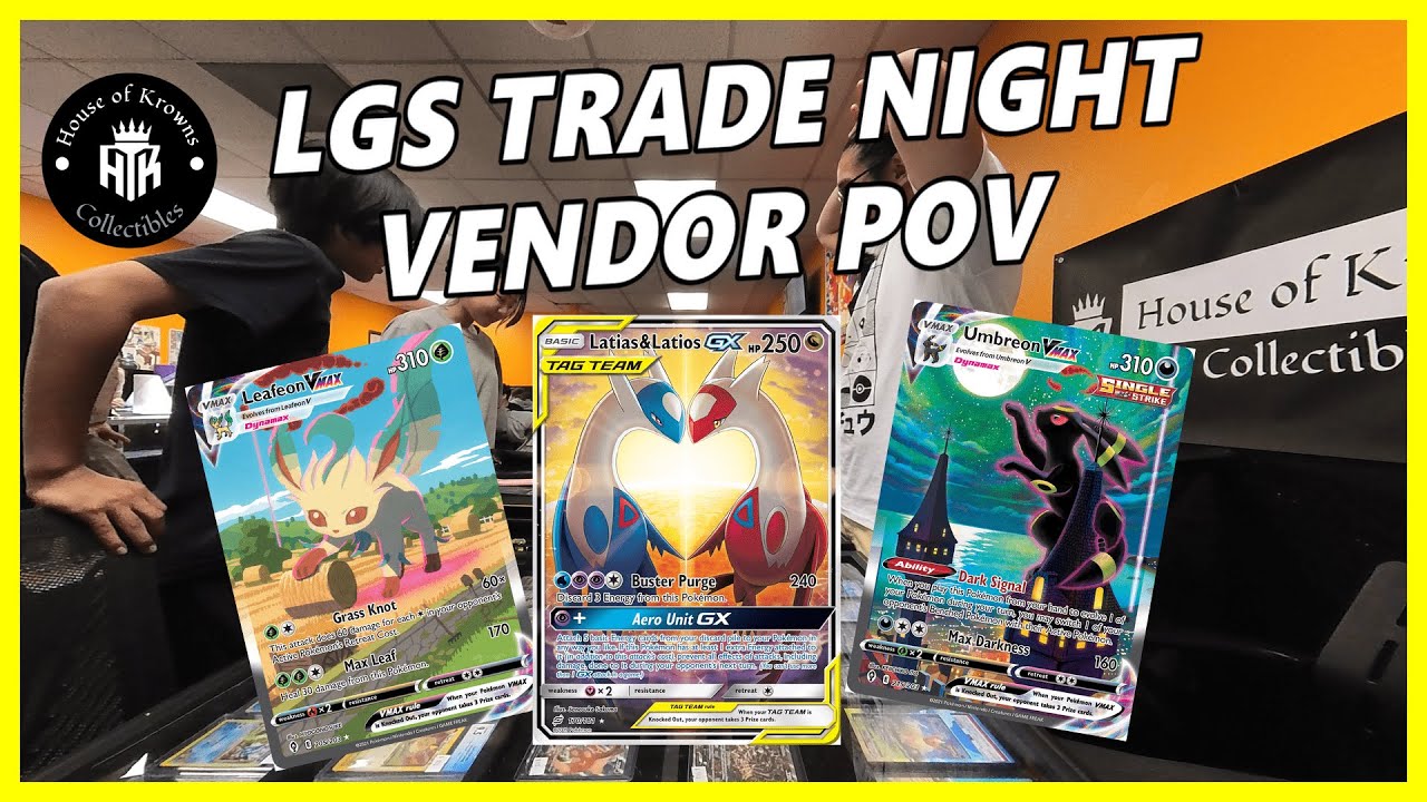 LOCAL GAMES STORE TRADE NIGHT VENDOR POV! #pokemon #pokemoncards #pokemoncommunity #pokemontcg