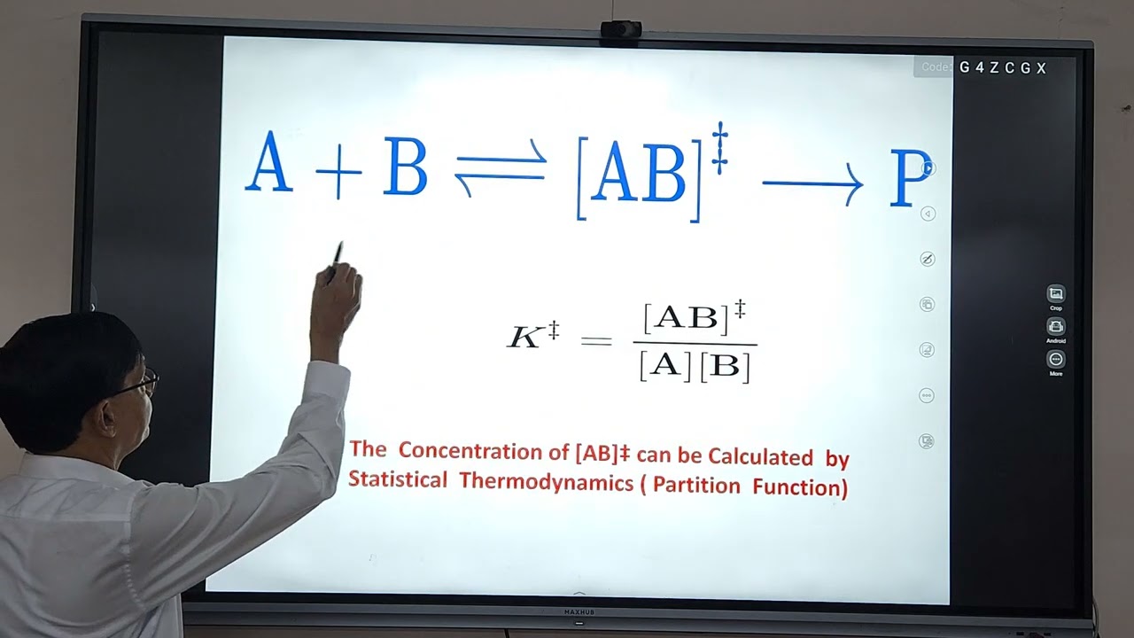 Transition State Theory Part-1, by Prof. Kallol K. Ghosh, M.Sc. 1st Semester , Unit-IV, Paper-IV