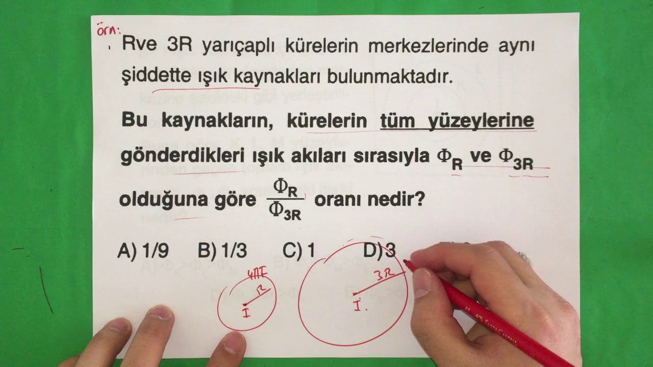 OPTİK-27 [Aydınlanma1-Işık Şiddeti,Işık Akısı]