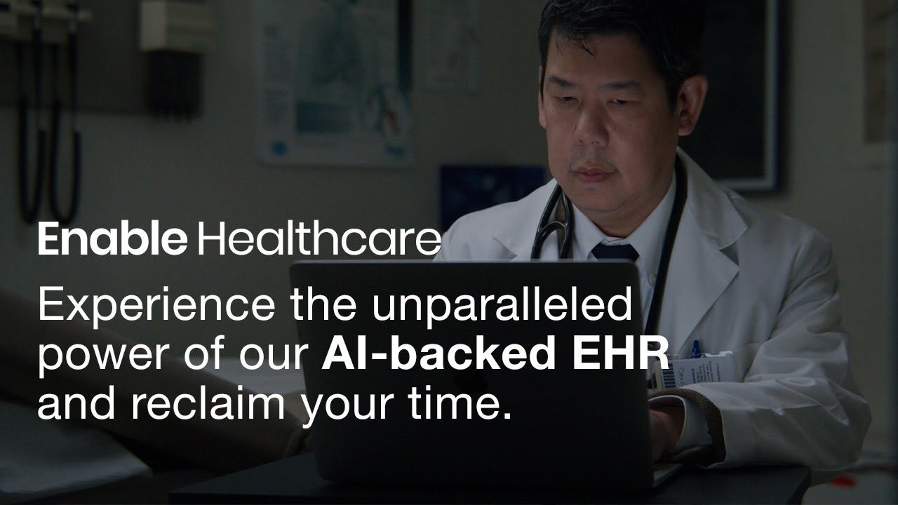 Experience our AI-backed EHR that lowers your charting time