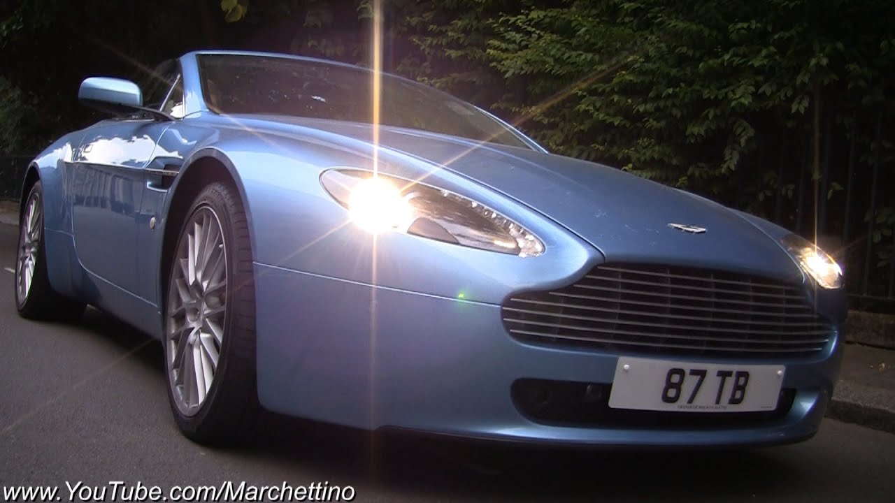 Aston Martin V8 Vantage - Ride Accelerations Rev Tunnel Sound!