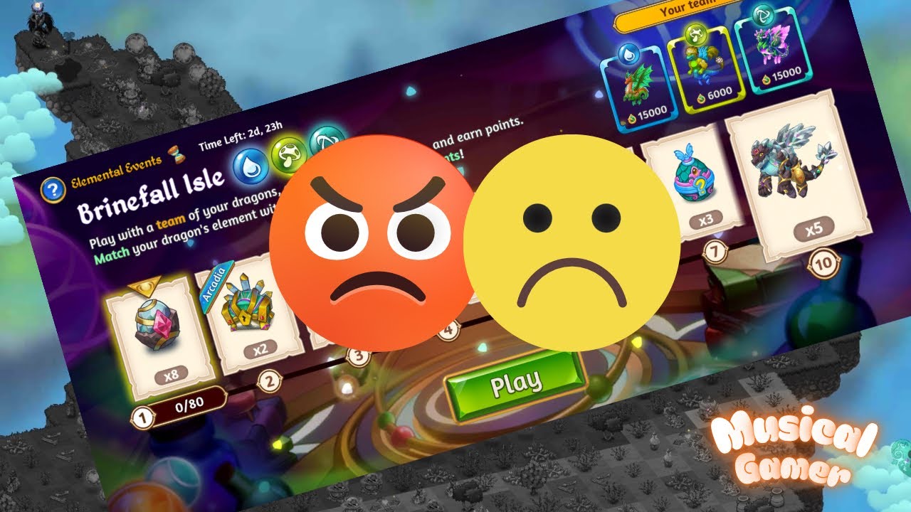 MERGE DRAGONS NEW EVENT! Brinefall isle 