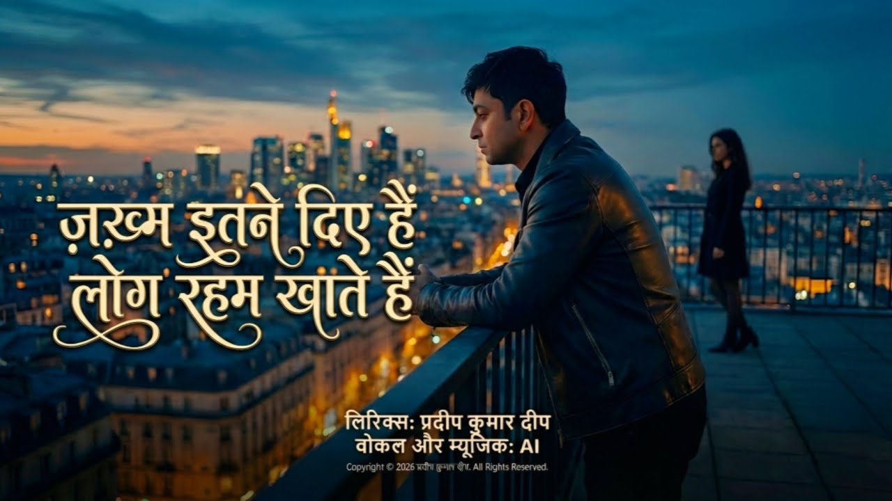 ज़ख़्म इतने दिए हैं लोग रहम खाते हैं Zakhm Itne Diye Hain ज़ख़्म इतने दिए हैं प्रदीप कुमार दीप 