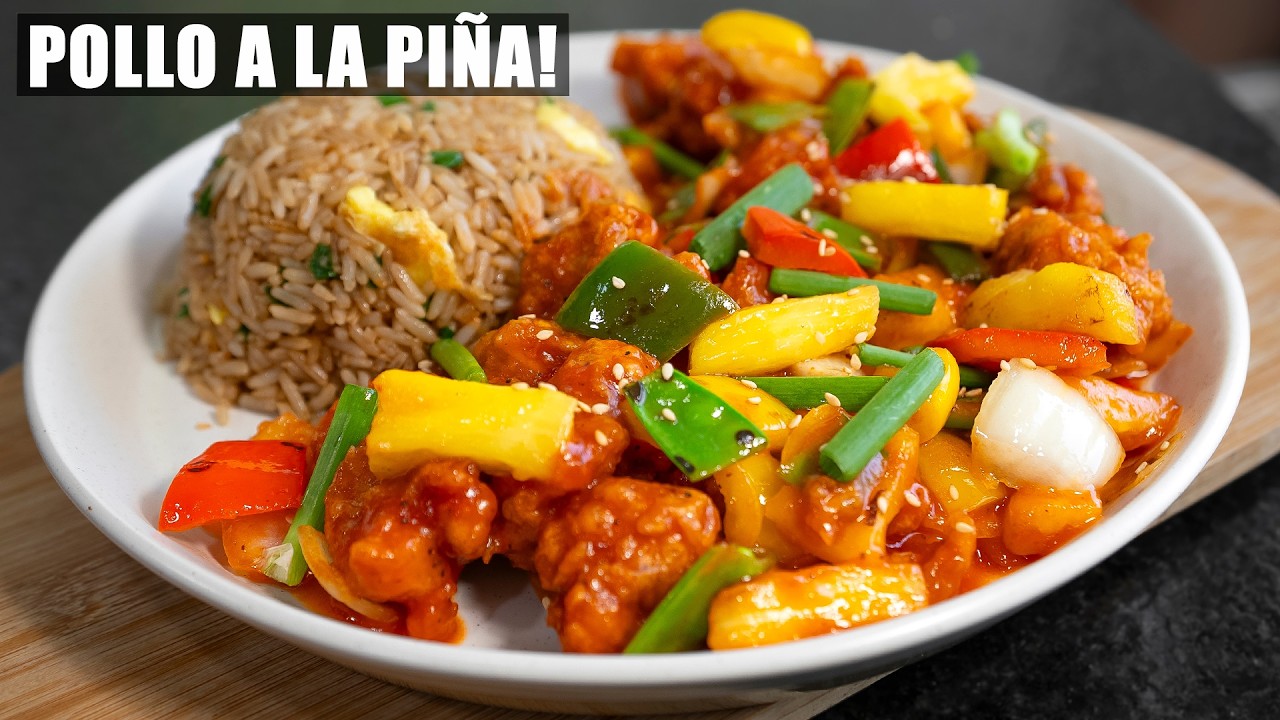 Preparando un verdadero POLLO con pi&ntilde;a, receta facil | Abelca