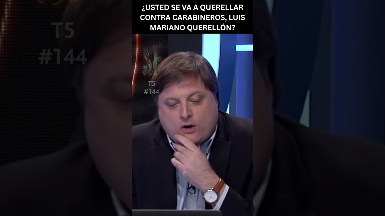 Alemparte &iquest;Usted se va a querellar contra Carabineros, Luis Mariano Querell&oacute;n? | Sin Filtros T5 #144