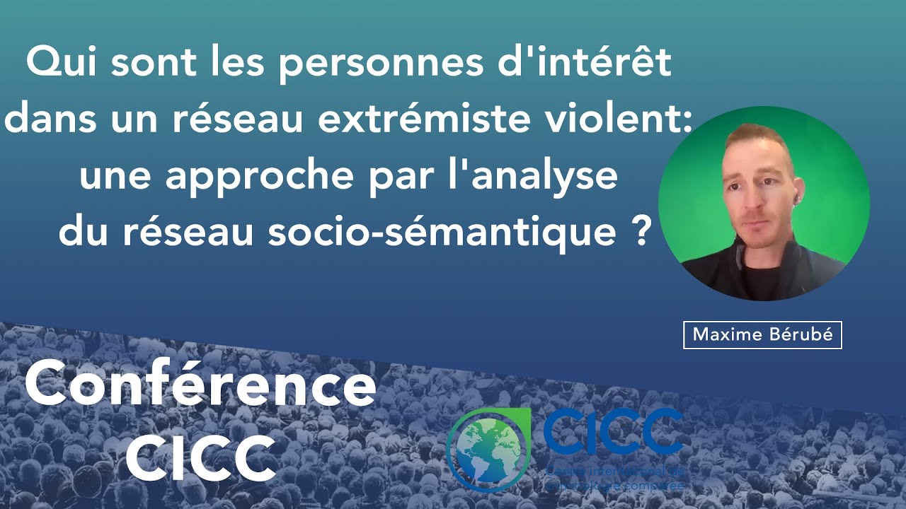Qui sont les personnes d'int&eacute;r&ecirc;t dans un r&eacute;seau extr&eacute;miste violent