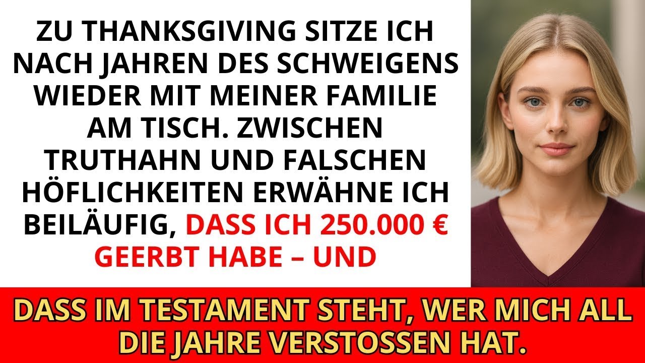 Meine Familie ignorierte mich jahrelang. An Thanksgiving erwähnte ich beiläufig...