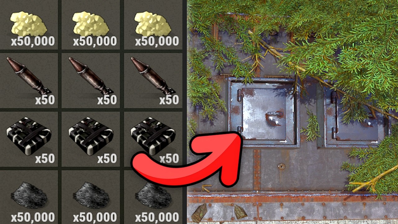 Raiding a Clans SECRET FOREST BUNKER in Rust (LOADED)
