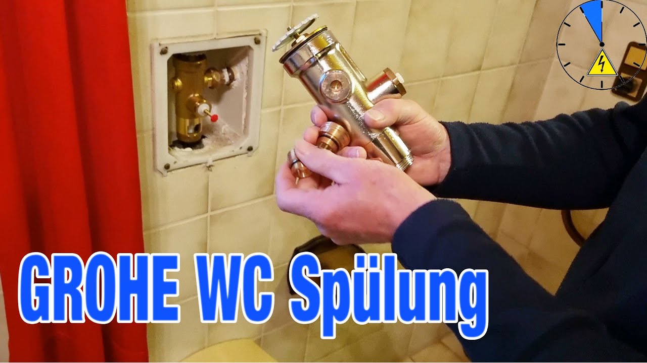 Austausch von Grohe WC Einbauspüler Typ P-IX 2835/1 gegen neuen Ersatztyp 4399600