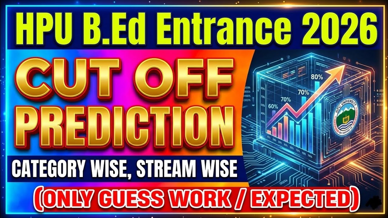 🚨 HPU B.Ed Entrance 2026 Cut Off | Category Wise Expected Cut Off | Safe Score?