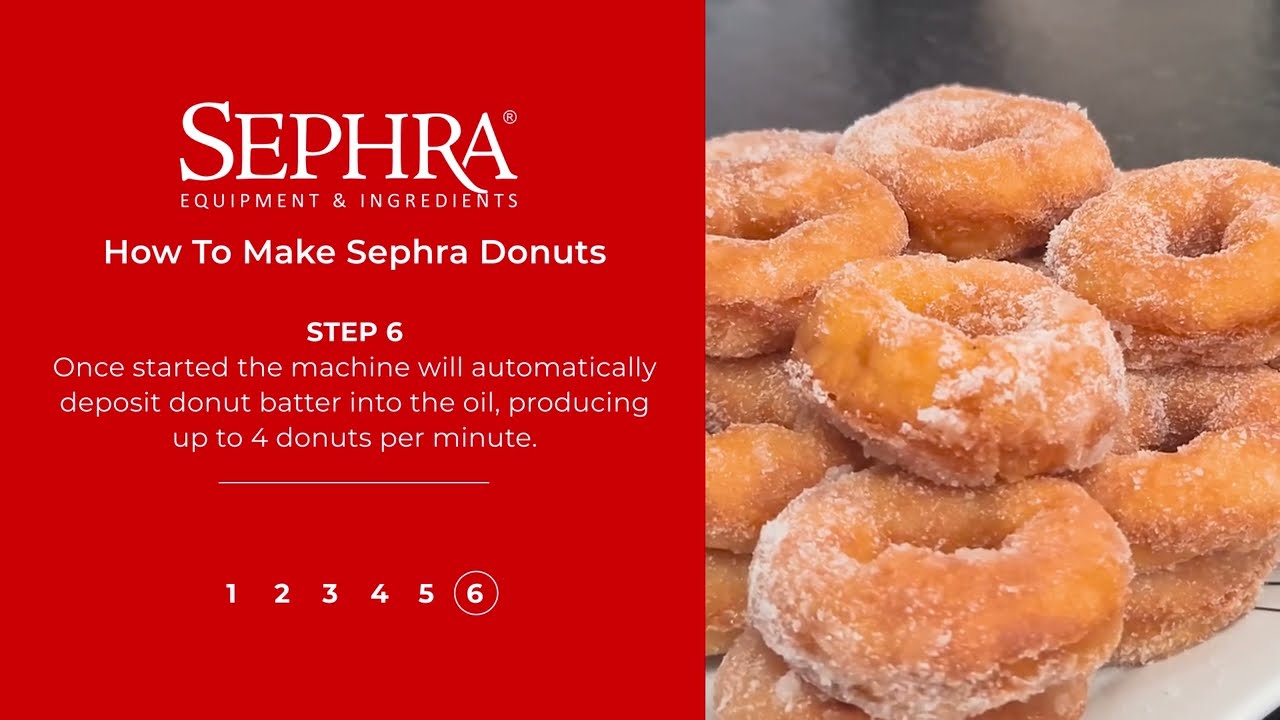 How To Use Sephra Donut Mix and Duo Lane 240 Commercial Donut Machine