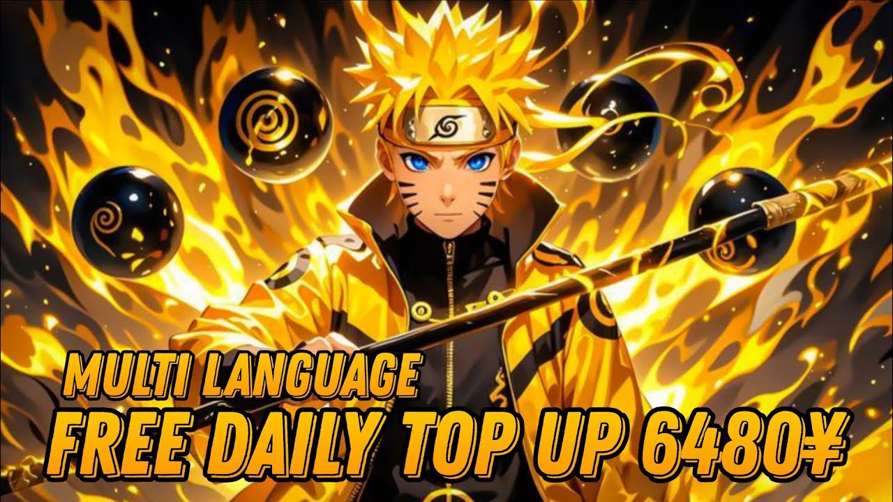 Konoha Legend English - Free Daily Top Up 6480¥ + UR & SSR Ninja & Discount 99% / X7 Game