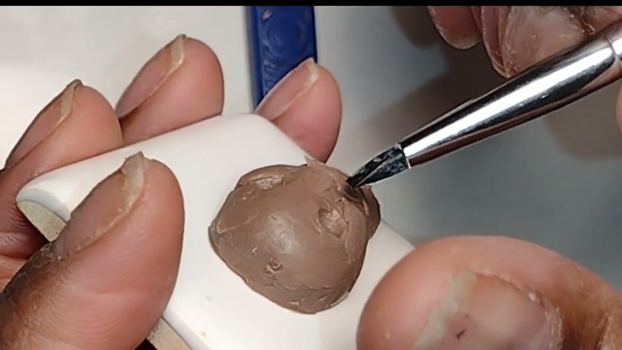 12th scale Doll Face from  COSCLAY or Polymer Clay-Repair, Dress or Create 12th Scale Dolls