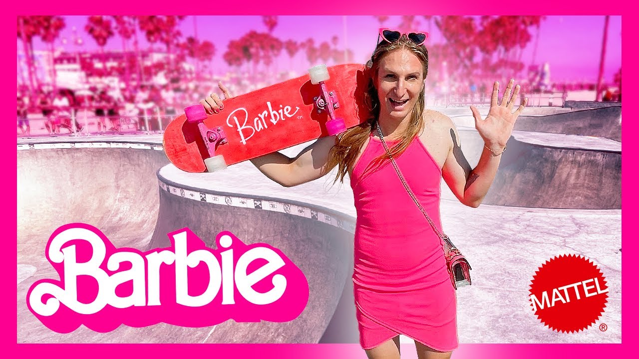 Barbie trys to Skateboard...